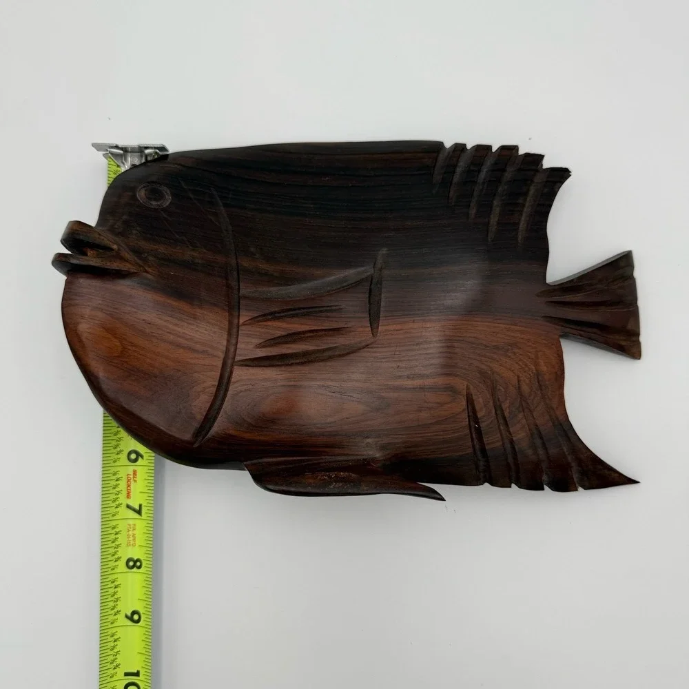 Vintage Wooden Fish Tropical‎ Hand Carved Beach Decor Carved Figurines